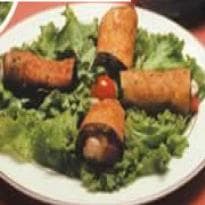 Berinjela Frita Enrolada com Mozzarella de Búfala