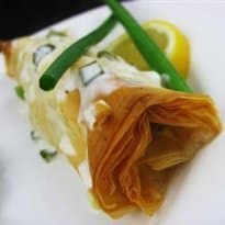 Folhado de Linguado com Molho de Limão Siciliano