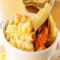 Gratinado com Macarrão Abóbora e Carne-seca