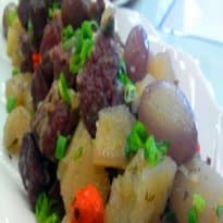 Carne Seca com Mandioca ao Forno