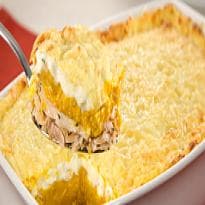 Escondidinho de Abóbora Cabotia e Frango Defumado