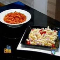 Macarrão com Almôndega de Atum do Edu Guedes