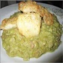 Carne de Panela em Conserva com Purê de Ervilha