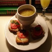 Creme Francês de Batata e Alho-poró