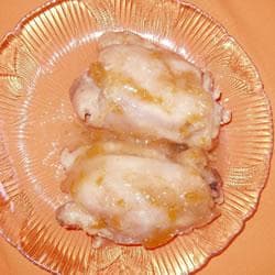 Peito de frango assado com geleia de damasco