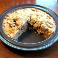 Torta de maçã com massa de biscoito amanteigado