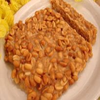 Pé de moleque com leite condensado sem açúcar