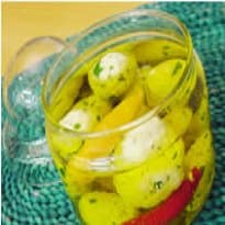 Queijo de Leite e Vinagre no Azeite de Oliva