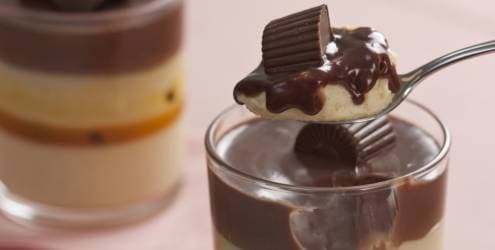 Gelado Cremoso de Maracujá e Chocolate Alpino