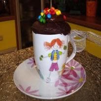 Bolo de chocolate na caneca - para microondas