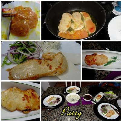 Filé de frango grelhado com caldo de galinha