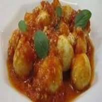 Nhoque Light de Ricota com Creme de Pimentão