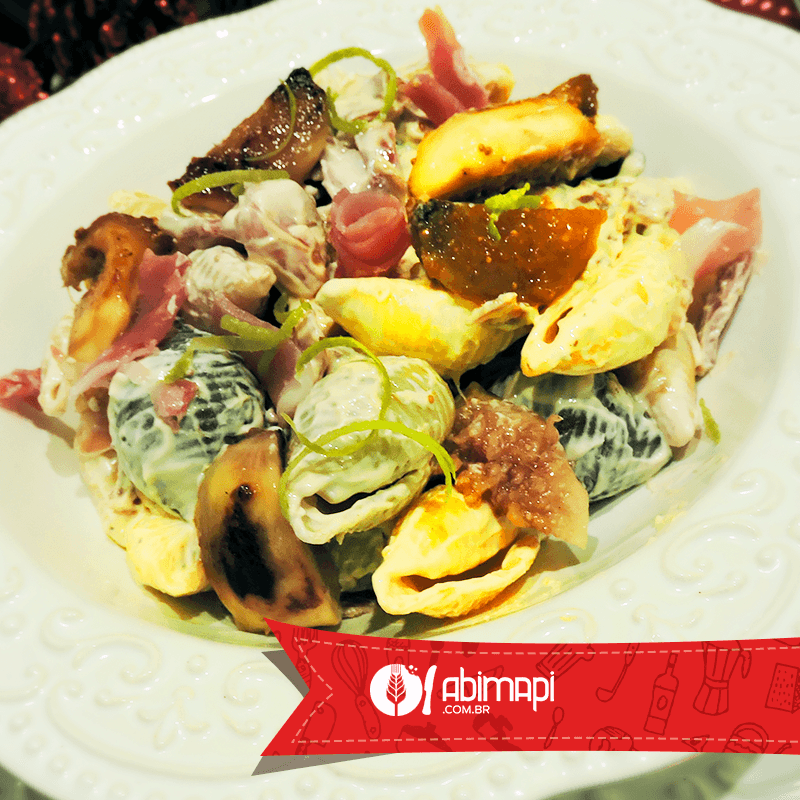 Conchiglione com Figo, Damasco e Presunto Cru