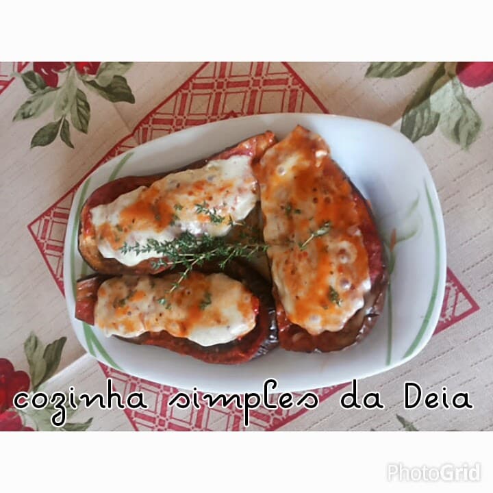 Barquinhas de Berinjelas Recheadas
