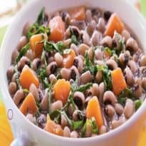 Feijão com Abóbora e Couve