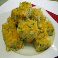 Bolo de Arroz com Vegetais