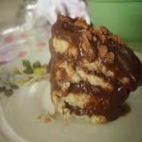 Pavê de chocolate e morango