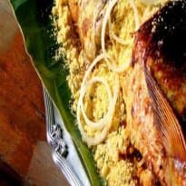 Robalo Recheado com Farofa