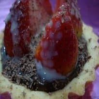 Torta de Brigadeiro com Morangos