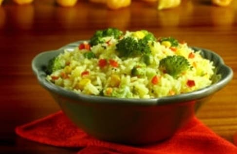 Arroz rápido com verduras