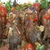 Bife a Rolê de Microondas