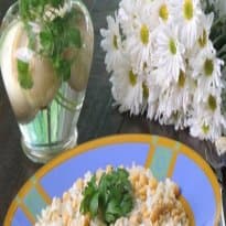 Salada de bacalhau com grão de bico