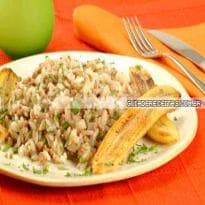 Arroz com Carne e Banana