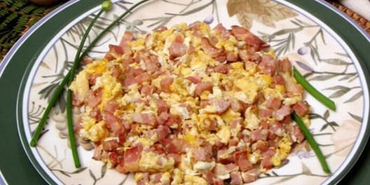 Mexidinho de Ovos com Presunto e Bacon