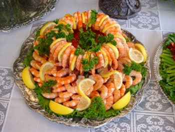 Pudim de Tambaqui com Camarões