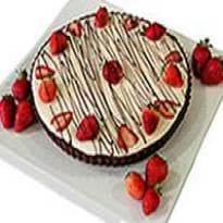 Torta de Chocolate com Morangos