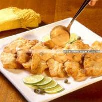 Pescada ao molho de alcaparra