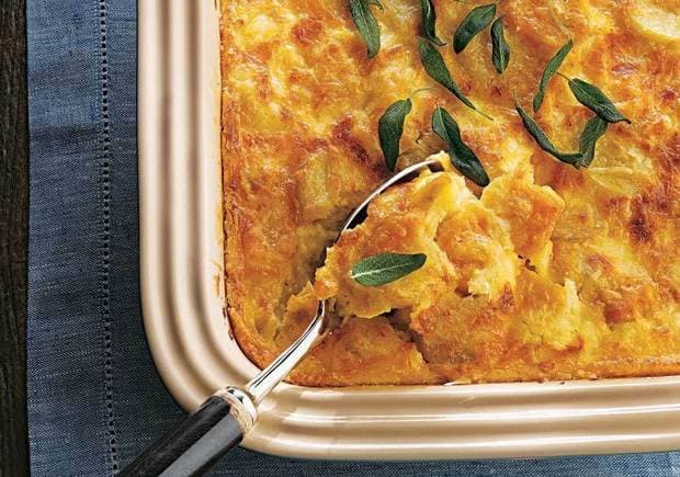 Gratinado de batata-doce com abóbora