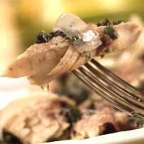 Salada quente de atum fresco