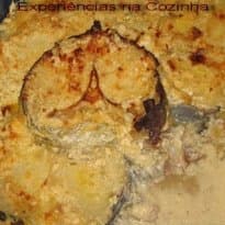 Pescada no forno com Presunto