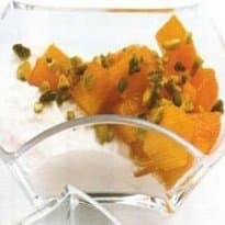 Creme de Ricota com Manga Marinada