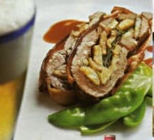 Filé Mignon com Banana e Cebolinha Verde