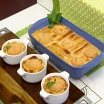 Pavê Assado de Pêssego do Mais Você