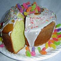 Bolo de abobrinha com bala de goma