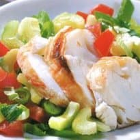 Salada de Lagosta com Aipo e Tomate