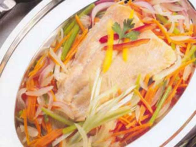 Salmão Assado a Printaniere