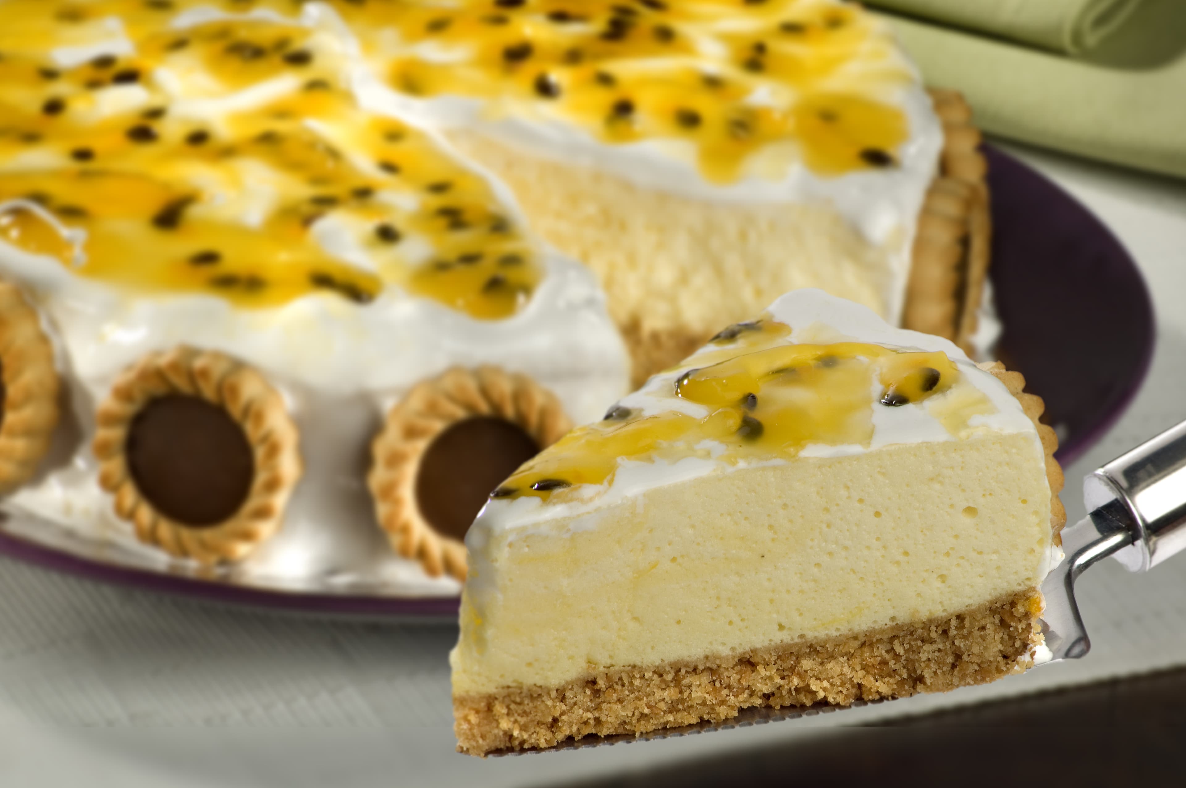 Torta Mousse de Maracujá com Marshmallow