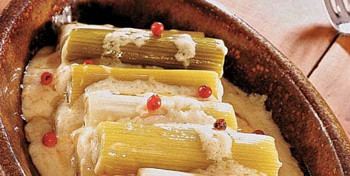 Alho-poró com Catupiry