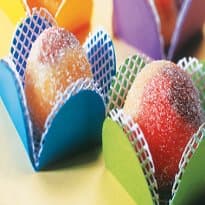 Bolinhas tricoloridas