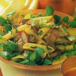 Pato no gengibre com nectarina