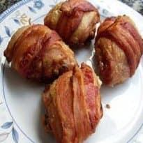 Coxa de frango com bacon