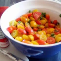 Salada de tomates cereja