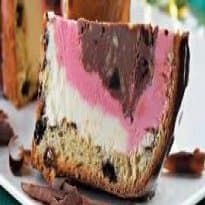 Panetone com sorvete