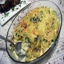 Batatas Gratinadas com Creme de Leite
