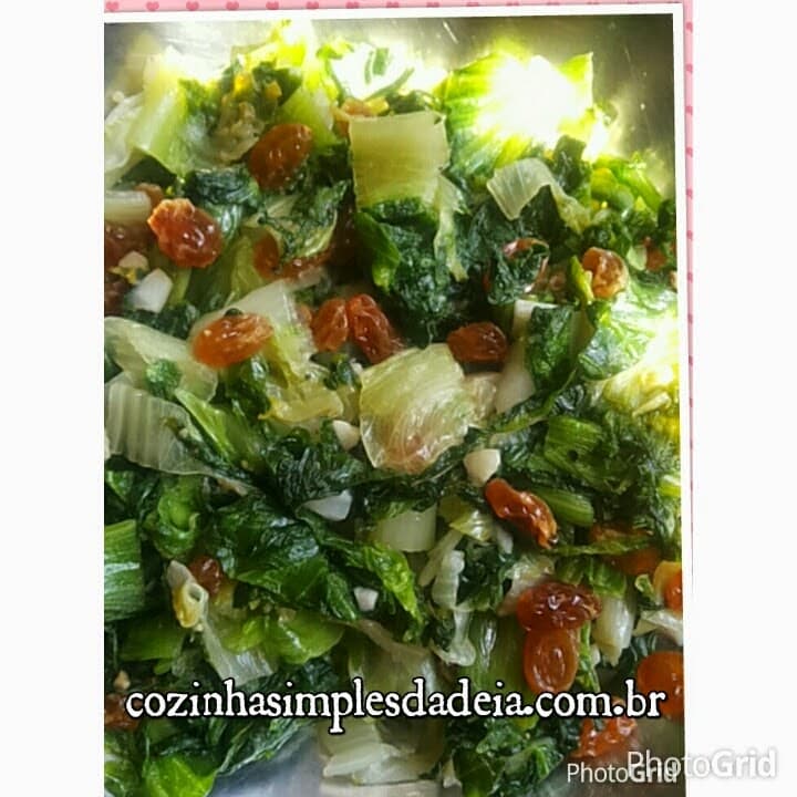 Escarola com Passas Brancas