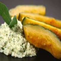 Abóbora assada com sálvia